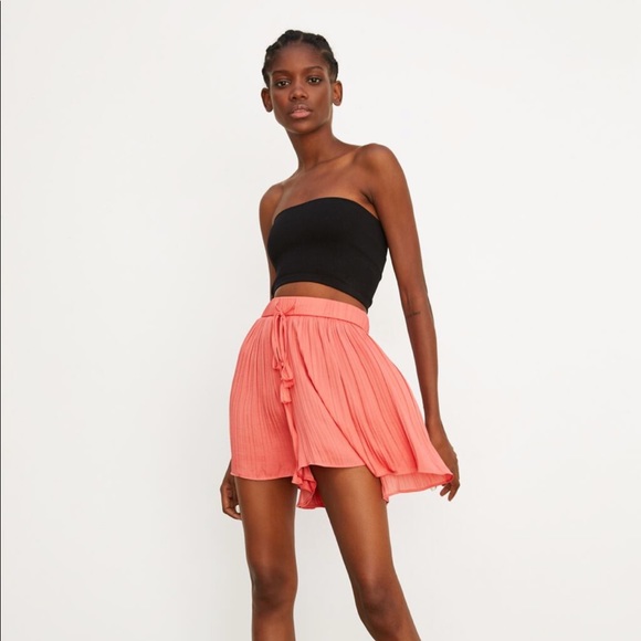 Zara Shorts Zara Pleated Shorts Brand New Poshmark